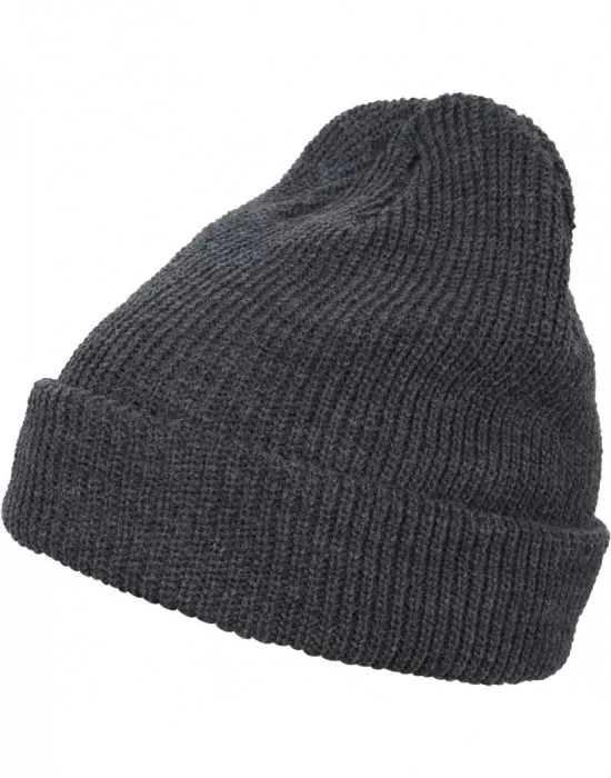 Шапка бийни в тъмносив цвят Long Knit Beanie, Шапки бийнита - Hoodstyle.bg