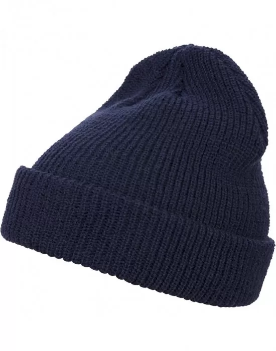 Шапка бийни в тъмносин цвят Long Knit Beanie, Шапки бийнита - Hoodstyle.bg