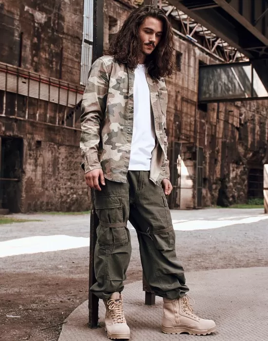 Мъжки карго панталони в цвят маслина Brandit M-65, Панталони - Hoodstyle.bg