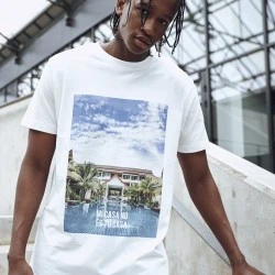 Мъжка бяла тениска Mister Tee Mi Casa No Es Tu Casa