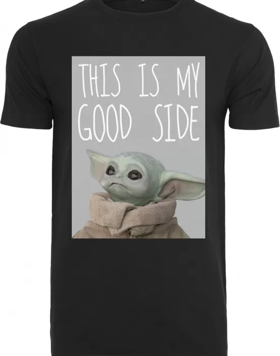 Мъжка тениска Merchcode Baby Yoda Good Side в черен цвят, Тениски - Hoodstyle.bg