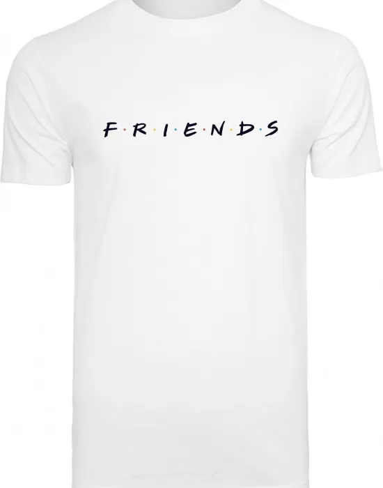 Мъжка тениска Merchcode Friends Logo в бял цвят