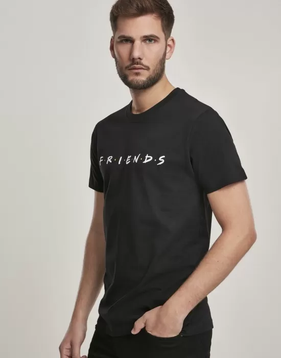 Мъжка тениска Merchcode Friends Logo в черен цвят, Тениски - Hoodstyle.bg