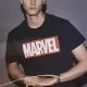 Мъжка тениска Merchcode Marvel Logo в черен цвят, Тениски - Hoodstyle.bg