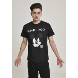 Мъжка тениска Merchcode  Mickey Japanese в черен цвят
