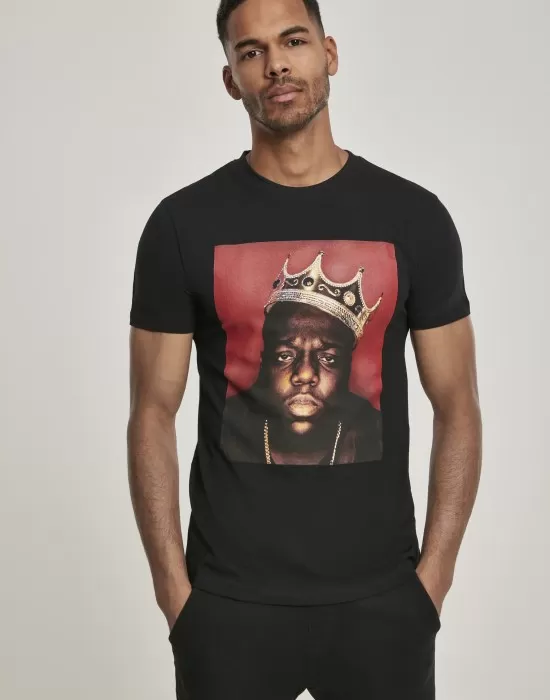 Мъжка тениска Merchcode Notorious Big Crown в черен цвят, Тениски - Hoodstyle.bg