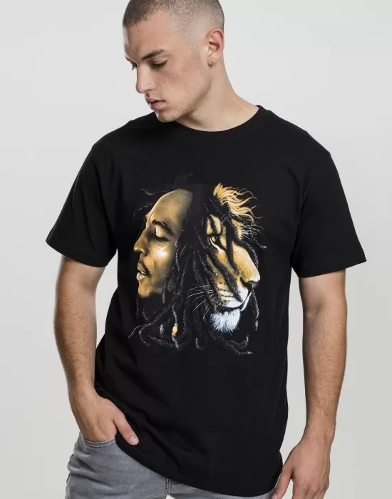 Мъжка тениска Mister Tee Bob Marley Lion Face, Тениски - Hoodstyle.bg