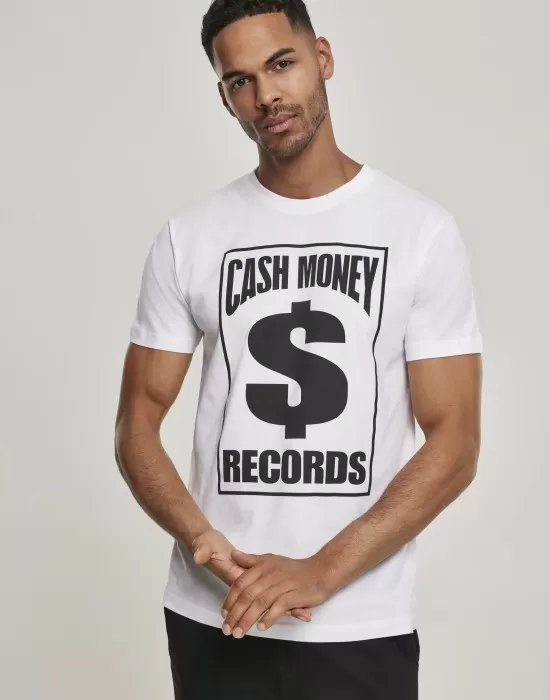 Мъжка тениска Mister Tee Cash Money Records в бял цвят, Тениски - Hoodstyle.bg