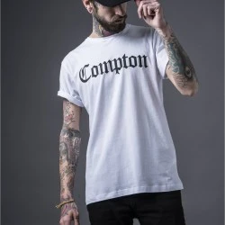 Мъжка тениска Mister Tee Compton бял цвят