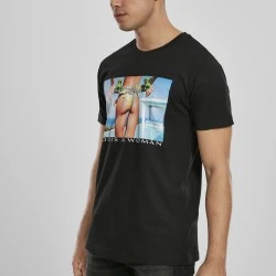 Мъжка тениска Mister Tee God Is A Woman в черен цвят
