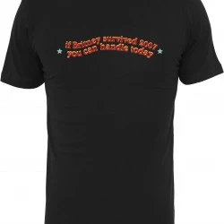 Мъжка тениска Mister Tee Handle Today в черно