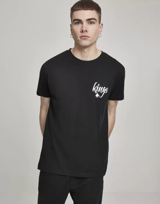 Мъжка тениска Mister Tee Kings Cards в черен цвят, Тениски - Hoodstyle.bg