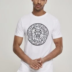Мъжка тениска Mister Tee Lion Face в бял цвят