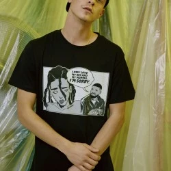 Мъжка тениска Mister Tee Sorry в черно
