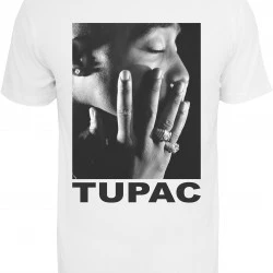 Мъжка тениска Mister Tee Tupac Profile в бяло