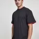 Мъжка тениска с цветни маншети Urban Classics Tall в черно blk/red, Тениски Tall Tees - Hoodstyle.bg