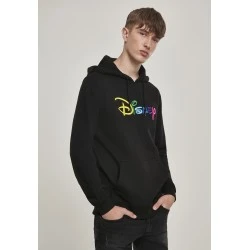 Мъжки черен суичър MERCHCODE Disney Rainbow Logo EMB