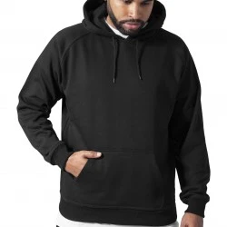Мъжки изчистен черен суичър Urban Classics Black TB014