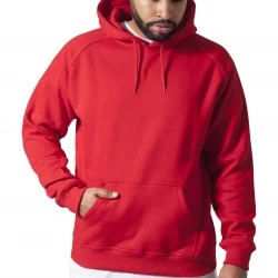 Мъжки изчистен червен суичър Urban Classics red TB014