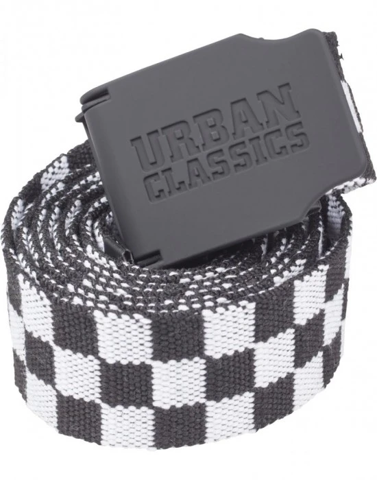 Мъжки колан Urban Classics 150 cm blackwhite, Мъже - Hoodstyle.bg