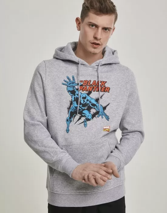 Мъжки сив суичър MERCHCODE Black Panther, Суичъри - Hoodstyle.bg