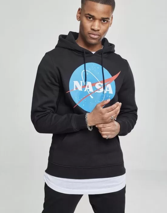 Мъжки суичър Mister Tee NASA в черен цвят, Суичъри - Hoodstyle.bg