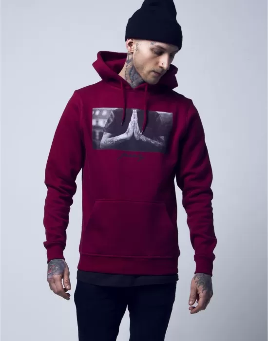 Мъжки суичър Mister Tee Pray в червено, Суичъри - Hoodstyle.bg