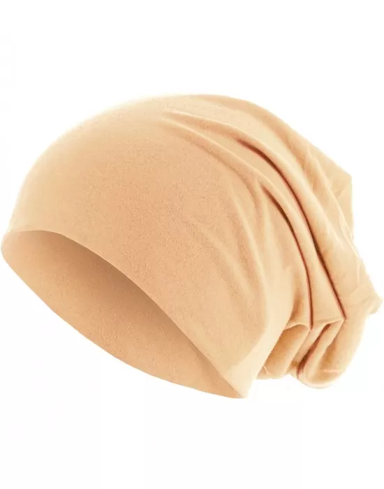 Бийни шака в пастелно оранжев цвят MSTRDS Pastel Jersey Beanie, Шапки бийнита - Hoodstyle.bg