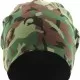 Бийни шапка с две лица в зелен камуфлаж MSTRDS Printed Jersey Beanie, Шапки бийнита - Hoodstyle.bg