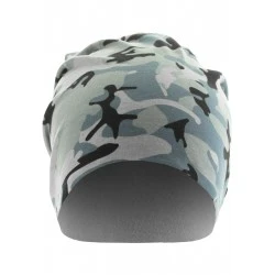 Бийни шапка с две лица в сив камуфлаж MSTRDS Printed Jersey Beanie 