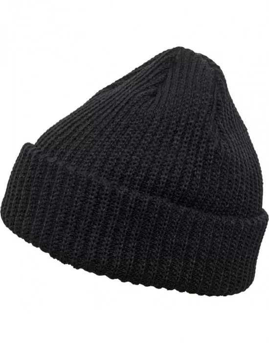 Шапка бийни в черен цвят Rib Beanie, Шапки бийнита - Hoodstyle.bg