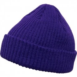 Шапка бийни в лилав цвят Rib Beanie 