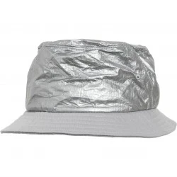 Шапка идиотка сребриста Crinkled Paper Bucket