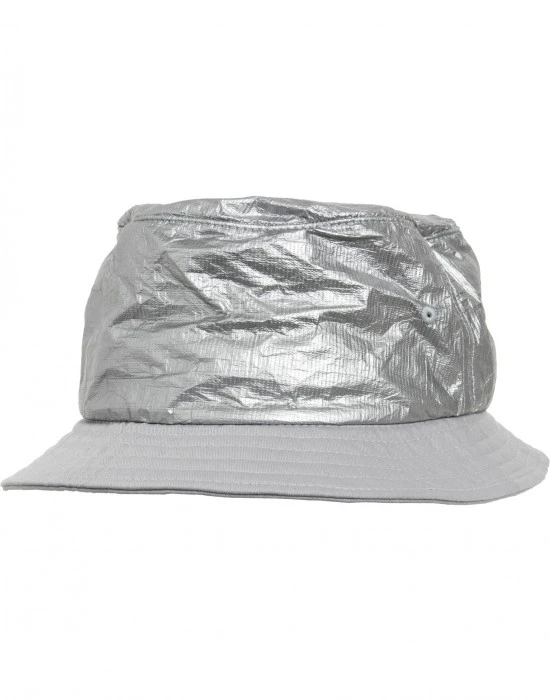 Шапка идиотка сребриста Crinkled Paper Bucket, Идиотки - Hoodstyle.bg