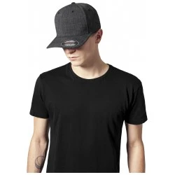 Шапка с коризка черна Fine Melange Flexfit black