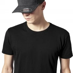 Шапка с коризка черна Fine Melange Flexfit black