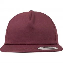 Шапка с козирка в бордо Unstructured 5-Panel Snapback