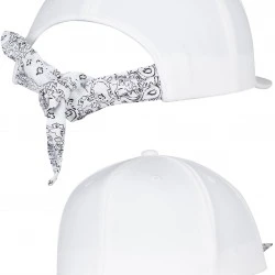Шапка с козирка в бяло Bandana Tie Snapback 