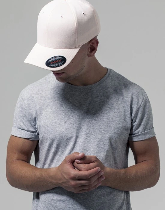 Шапка с козирка в светло розов цвят Flexfit Pastel Melange Cap, Шапки с козирка - Hoodstyle.bg