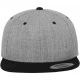 Сива шапка с козирка в черно Mister Tee Classic Snapback 2-Tone, Шапки с козирка - Hoodstyle.bg
