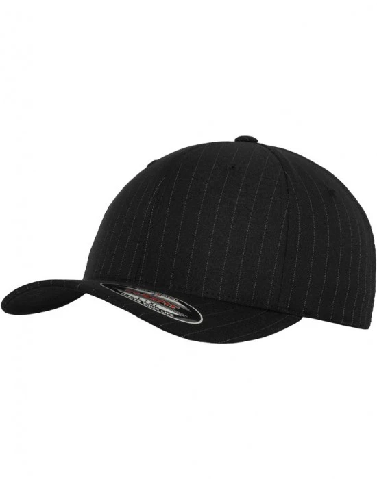 Шапка с козирка в черно Flexfit Pinstripe, Шапки с козирка - Hoodstyle.bg