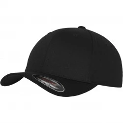 Шапка с козирка в черно Flexfit Wooly Combed
