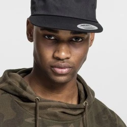 Шапка с козирка в черно Unstructured 5-Panel Snapback 