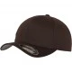 Шапка с козирка в кафяво Flexfit Wooly Combed, Шапки с козирка - Hoodstyle.bg