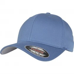 Шапка с козирка в синьо Flexfit Wooly Combed
