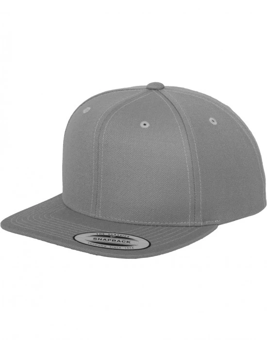 Шапка с козирка в сиво Classic Snapback, Шапки с козирка - Hoodstyle.bg
