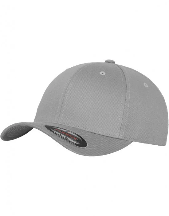 Шапка с козирка в сиво Flexfit Wooly Combed, Шапки с козирка - Hoodstyle.bg