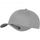Шапка с козирка в сиво Flexfit Wooly Combed, Шапки с козирка - Hoodstyle.bg