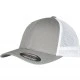 Шапка с козирка в сиво и бяло Flexfit Trucker Recycled Mesh, Шапки с козирка - Hoodstyle.bg