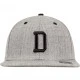 Шапка с козирка в сиво Letter Snapback D, Шапки с козирка - Hoodstyle.bg